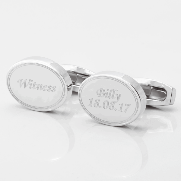 Personalised Witness Engraved Cufflinks