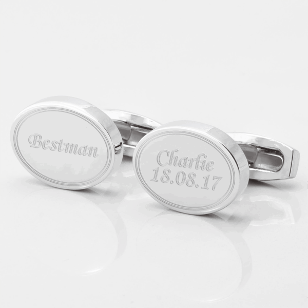 Personalised Bestman Engraved Cufflinks