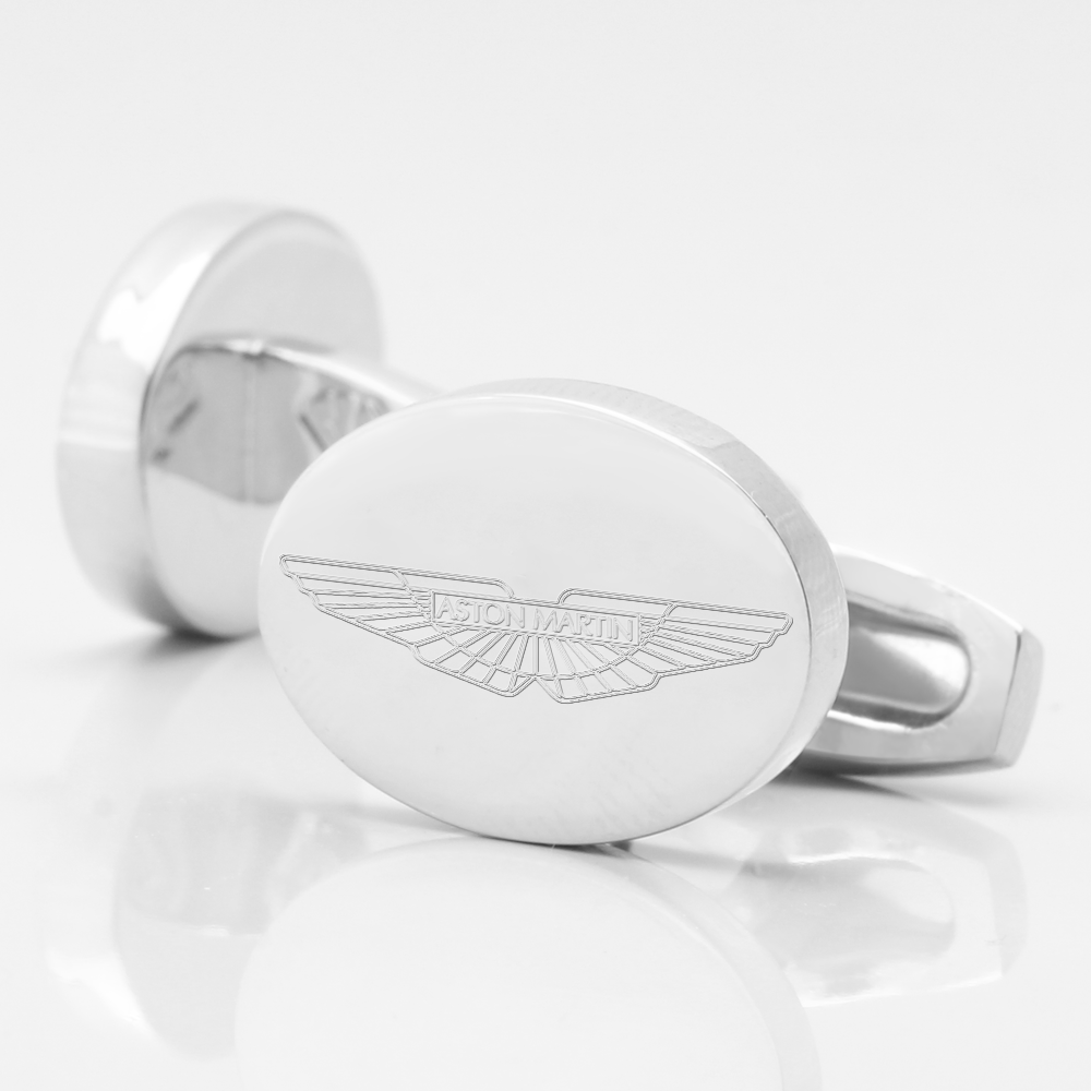 aston martin silver oval