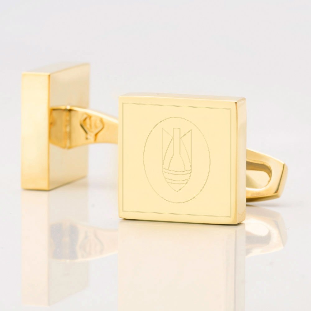 33 Engineer Regiment Engraved Gold Cufflinks