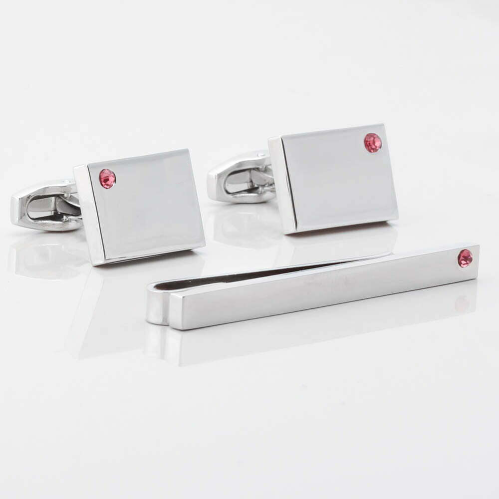 Birthstone-Pink-Tourmaline-Cufflinks-Tie-Slide-Set-new