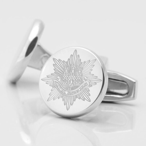Royal Anglian Regiment Engraved Cufflinks