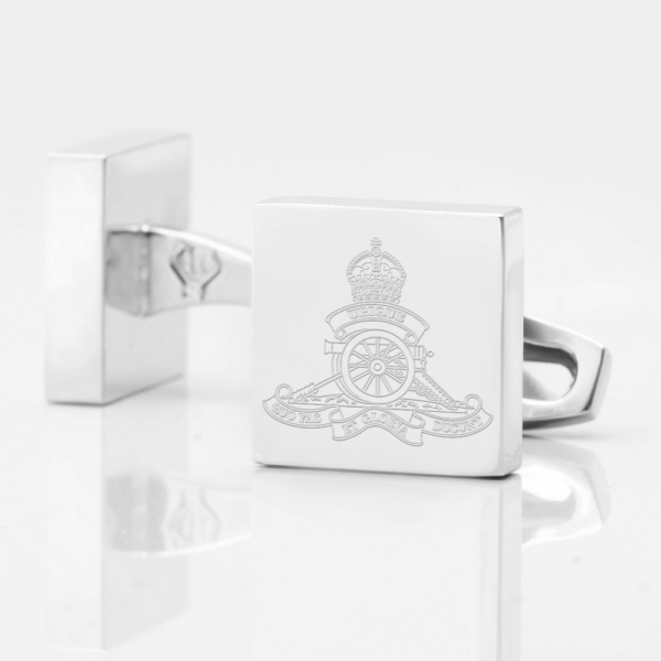 The Royal Artillery Engraved Cufflinks