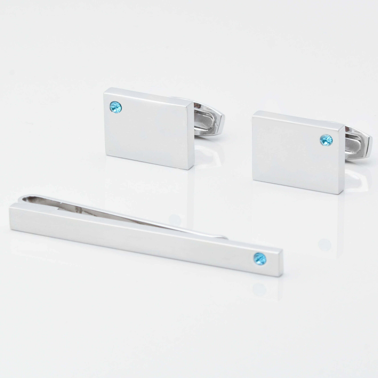 Birthstone-Aquamarine-Cufflinks-Tie-Slide-Set-new