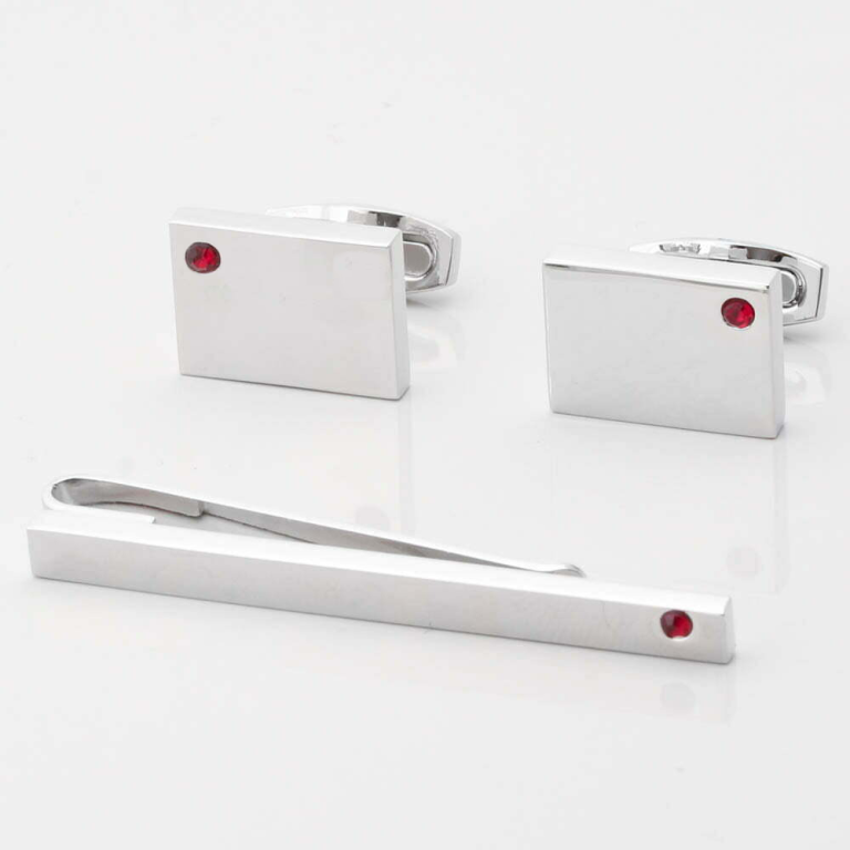 Birthstone-Garnet-Cufflinks-Tie-Slide-Set-new