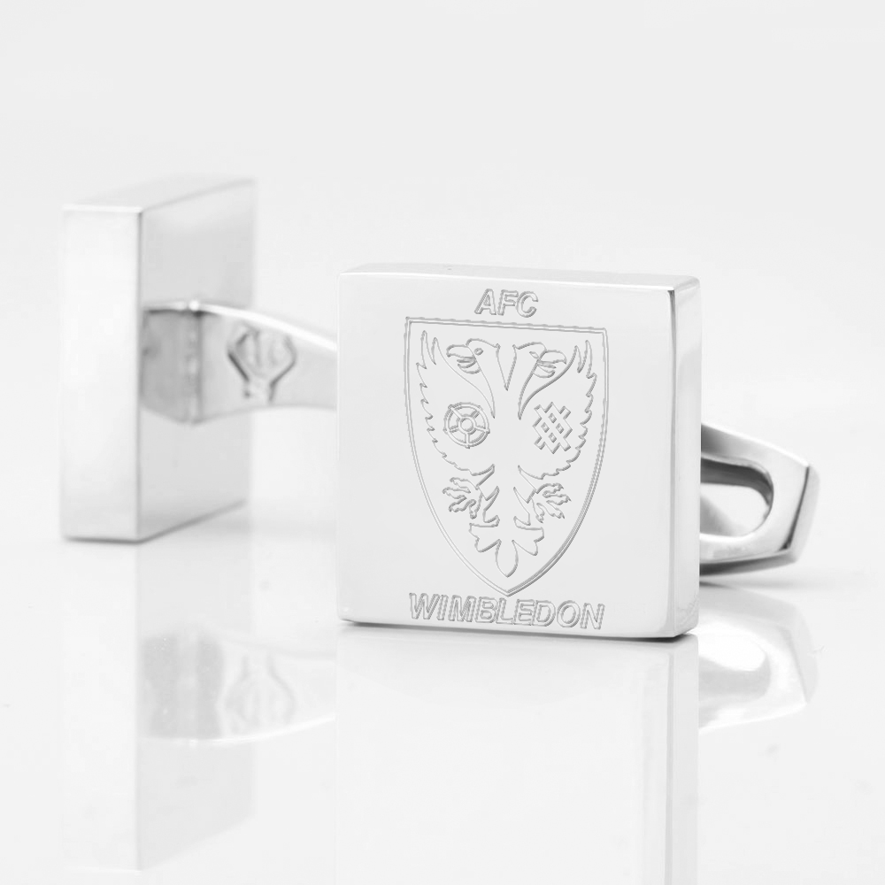 AFC Wimbledon Cufflink Silver