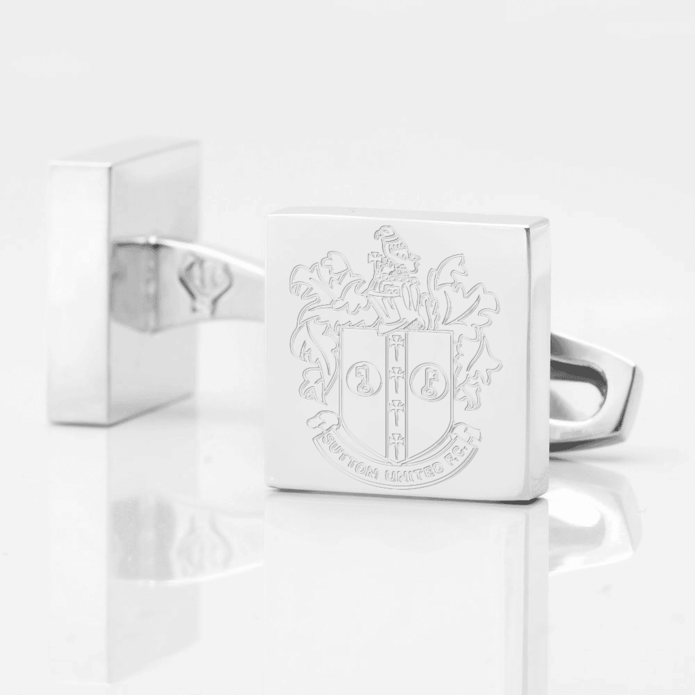 Sutton United FC Cufflink Silver