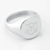 West Ham Football Club Engraved Silver Signet Rings