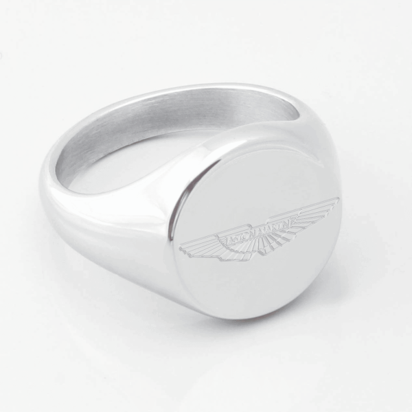 Aston Martin Car Engraved Signet Ring