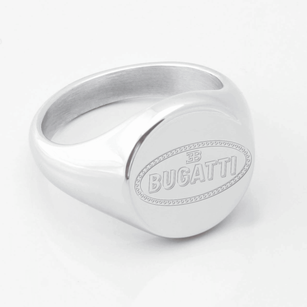 Bugatti Car Engraved Signet Ring