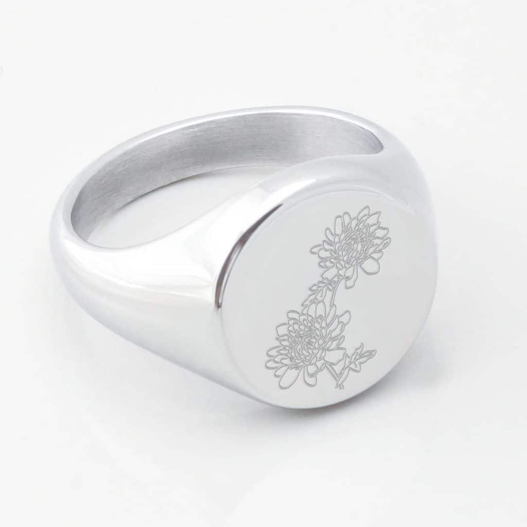 Chrysanthemum November Flower silver
