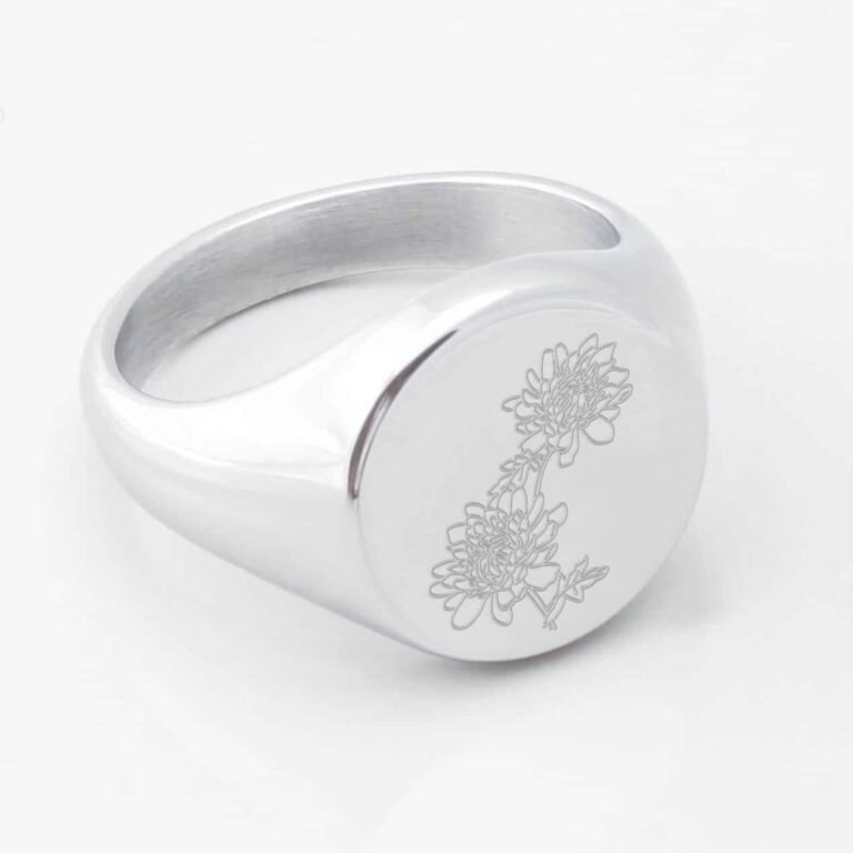 Chrysanthemum November Flower silver