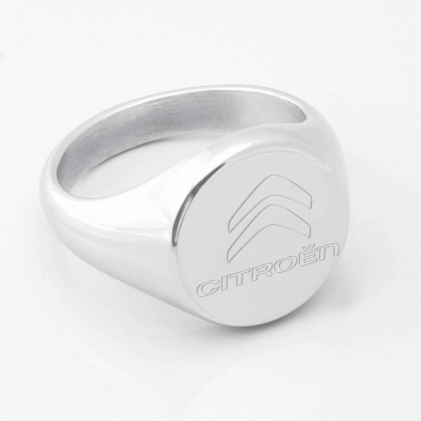 Citroën Car Engraved Signet Ring