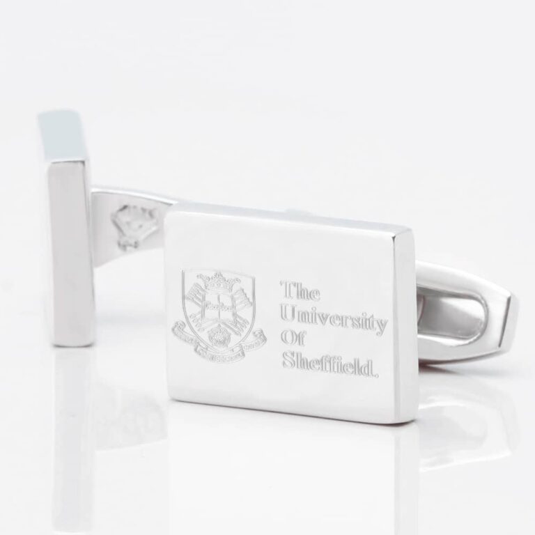University of Sheffield Silver Cufflink