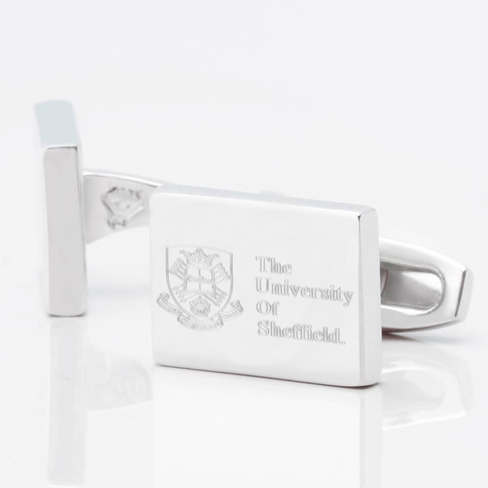University of Sheffield Silver Cufflink