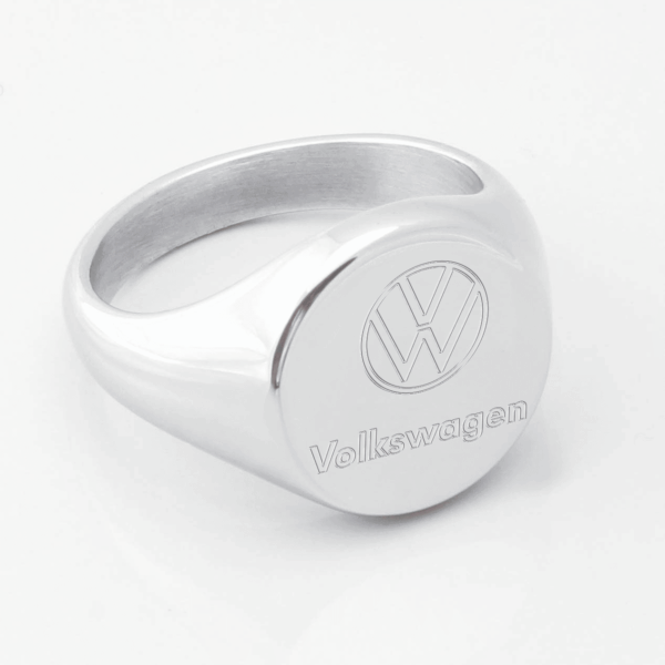 Volkswagen Car Engraved Signet Ring