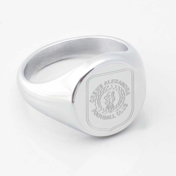 Crewe Alexandra Football Club Engraved Signet Ring