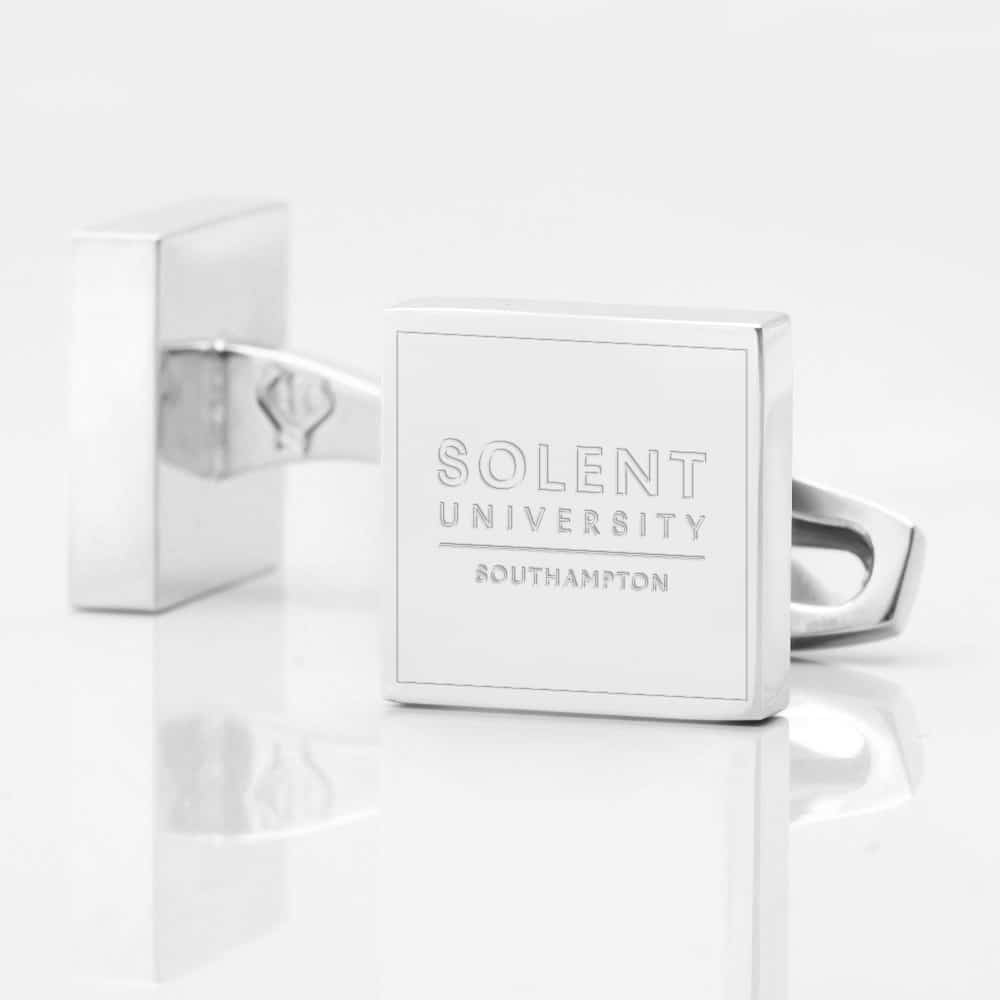 solent university southampton Silver Cufflink