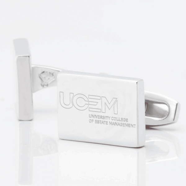 University College Of Estate Management Engraved Cufflinks