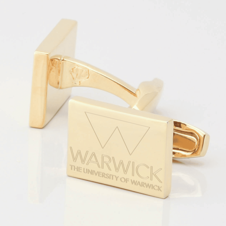 University Of Warwick Cufflinks Gold 2