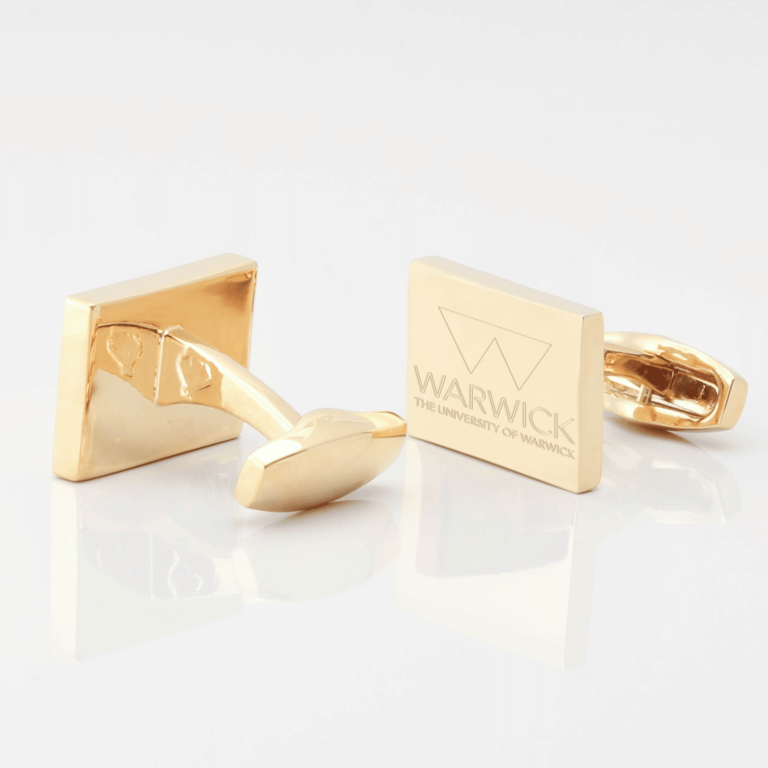 University Of Warwick Cufflinks Gold