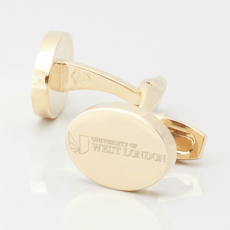 University Of West London Cufflinks Gold 2