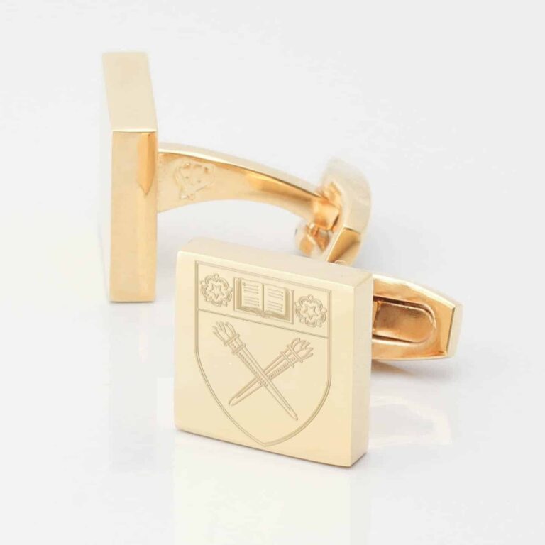 Harris Manchester College Gold Cufflinks