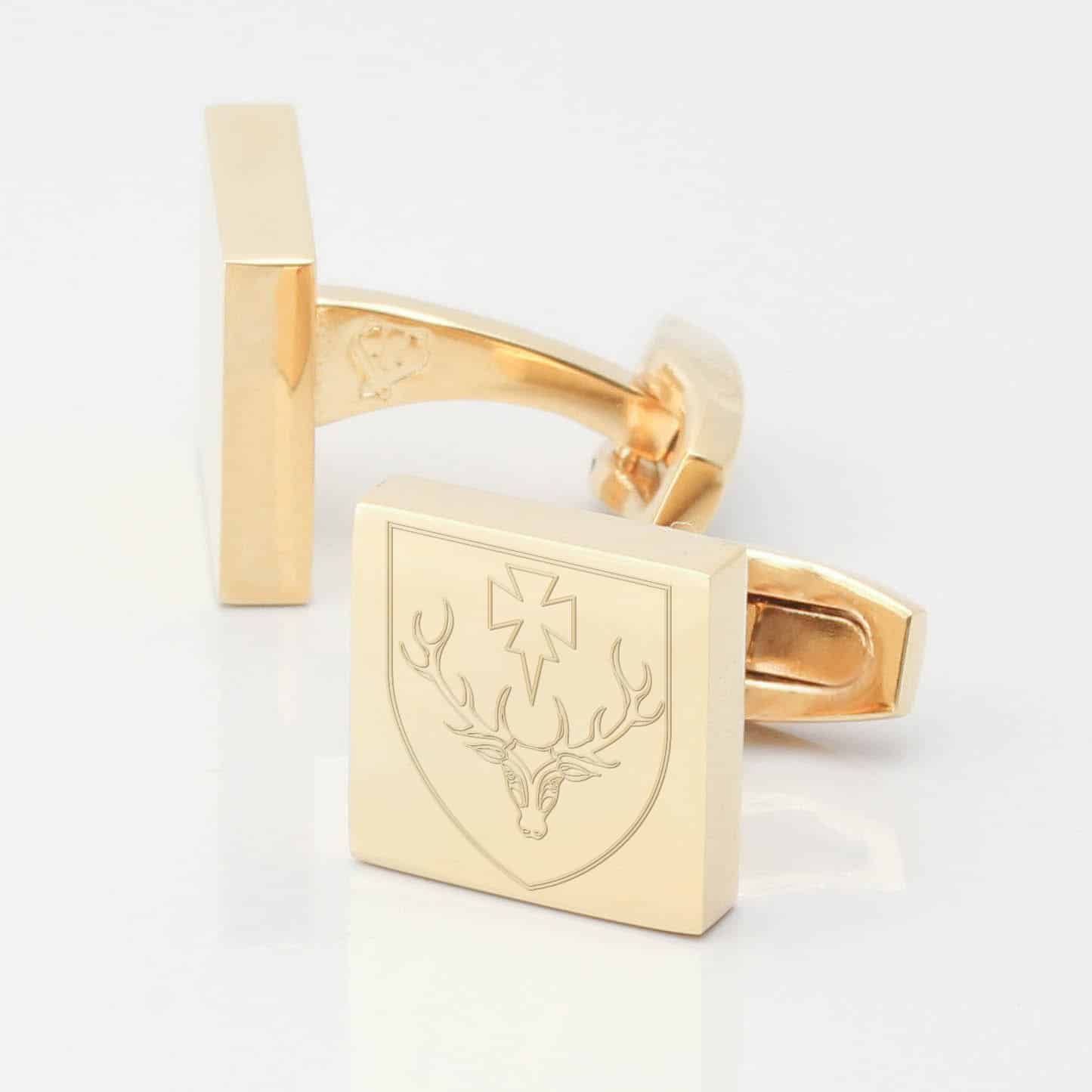Hertford College Gold Cufflinks