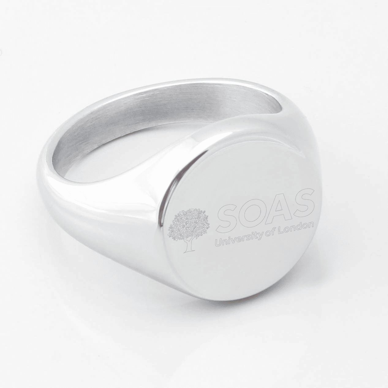 SOAS University Of London Silver Signet Ring