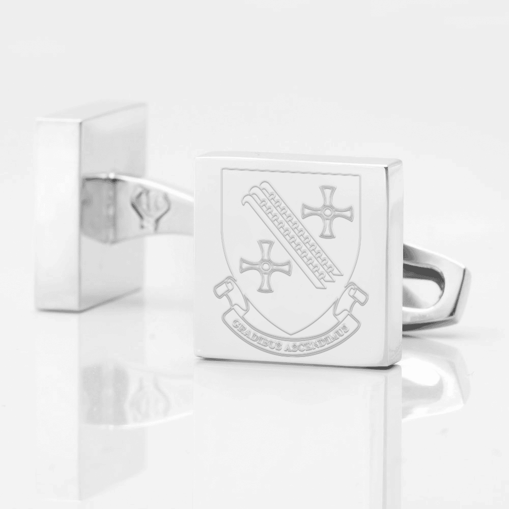 Grey College Silver Cufflinks