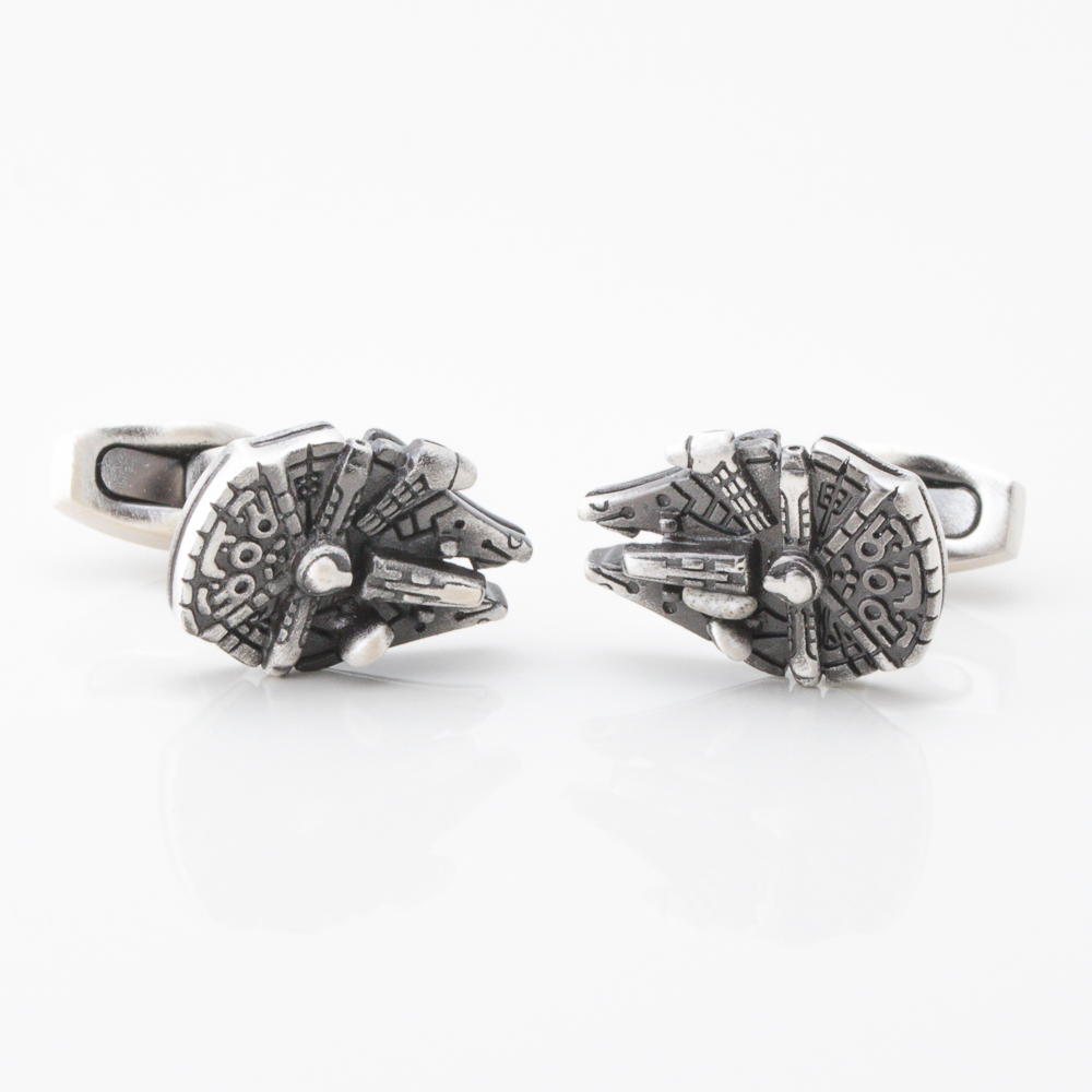 Sterling Silver Millennium Falcon Cufflinks