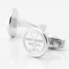 Kelty Hearts Football Club Engraved Silver Cufflinks