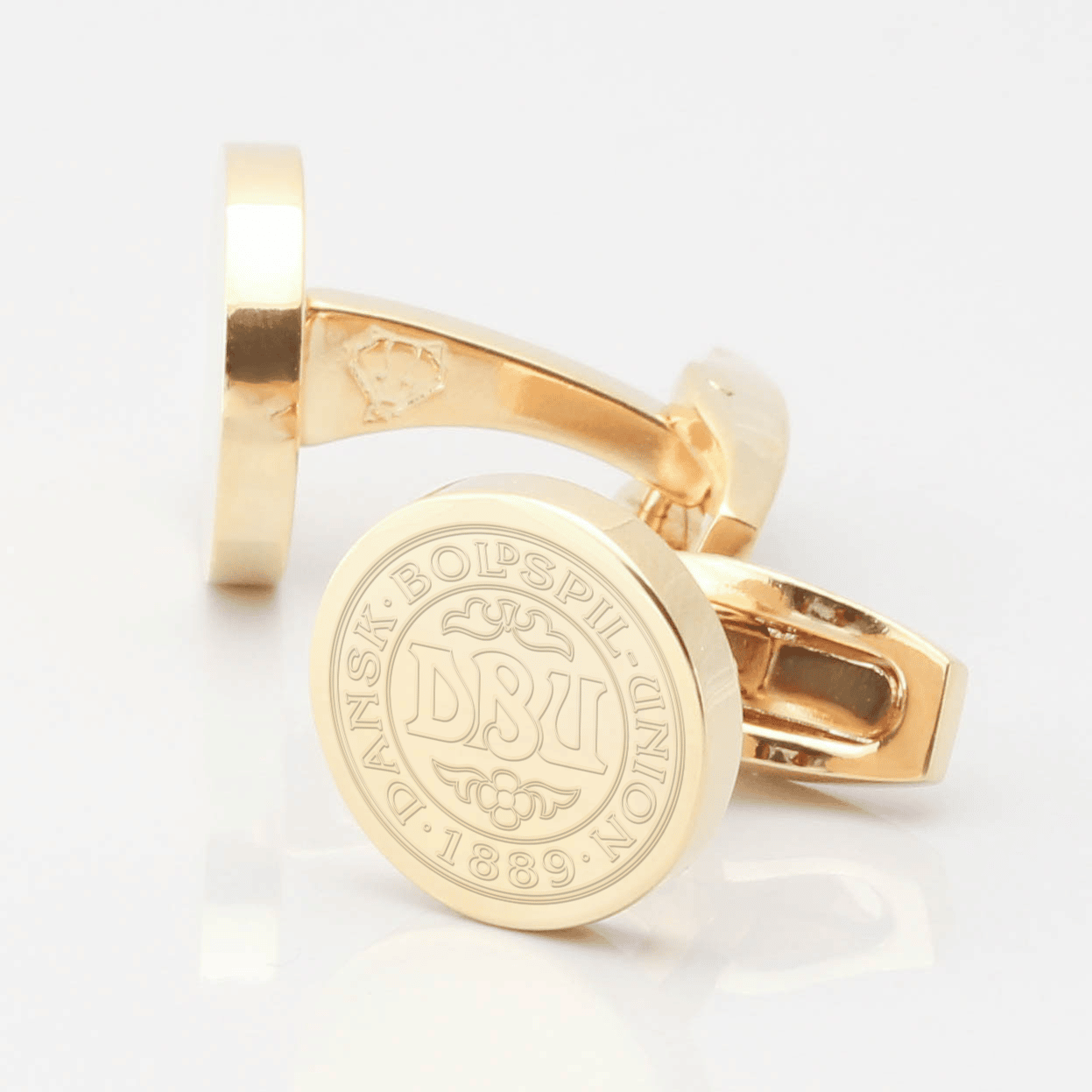 Denmark Football Club Engraved Gold Cufflinks