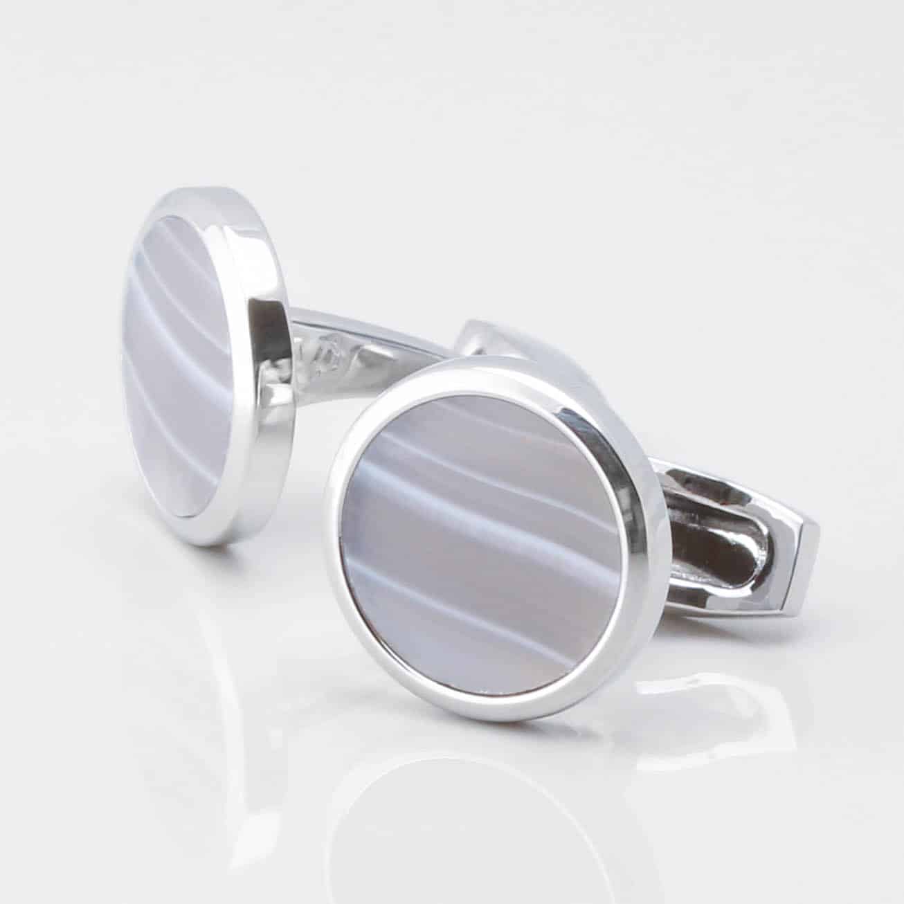 Banded Agate Cufflinks 3685