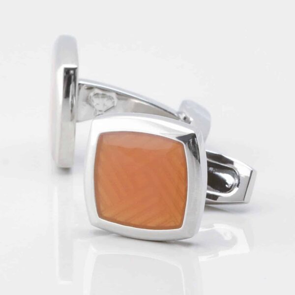Copper Enamel Cufflinks