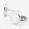 Estonia Football engraved silver cufflinks