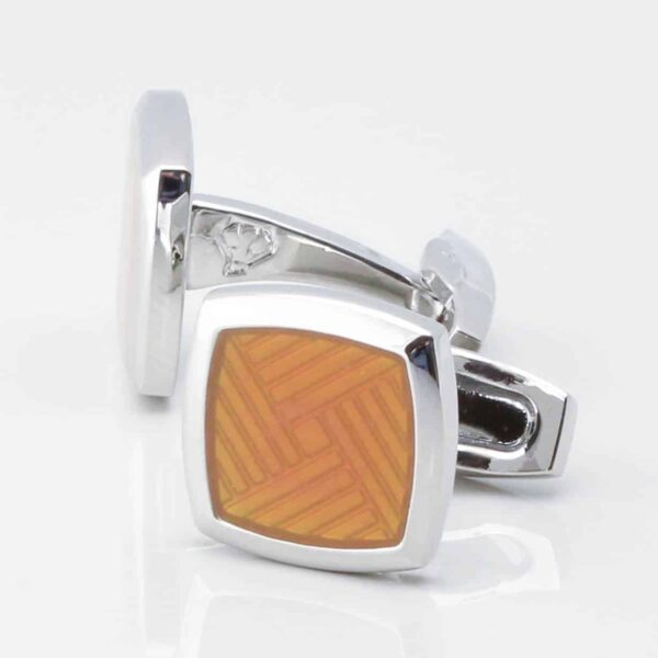 Gold Enamel Cufflinks