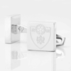 Montenegro Football Engraved Silver Cufflinks