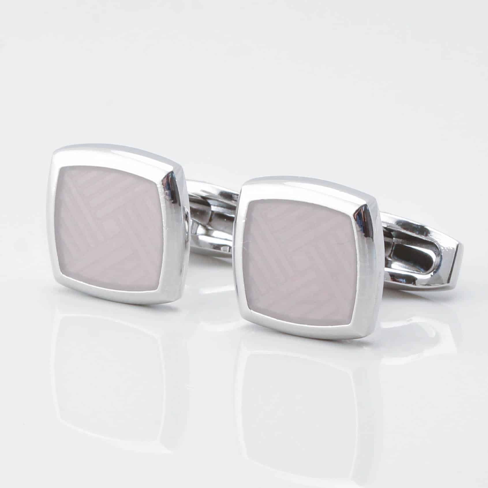 Pearled Ivory Enamel Cufflinks Gallery 3854