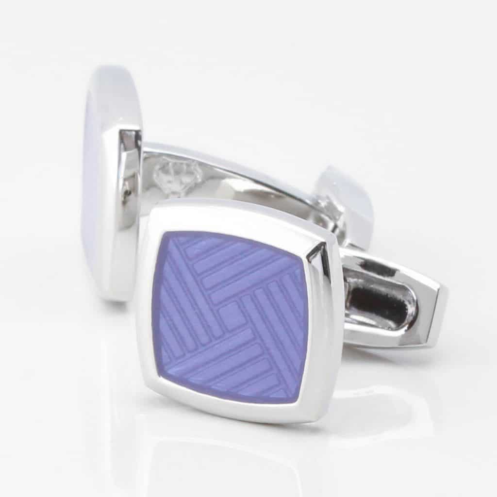 Very Peri Enamel Cufflinks 3843