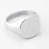 Bayern Munich Engraved Silver Signet Ring