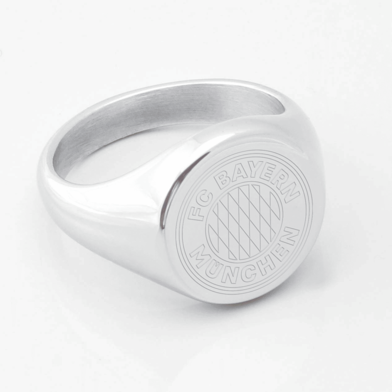 Bayern Munich Engraved Silver Signet Ring