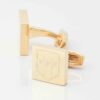 Peru Football Engraved gold Cufflinks