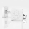 Marseille Football Engraved Silver Cufflinks