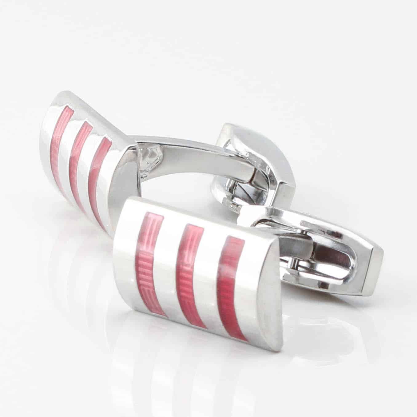 Three Toned Red Cufflinks Gallery 4306