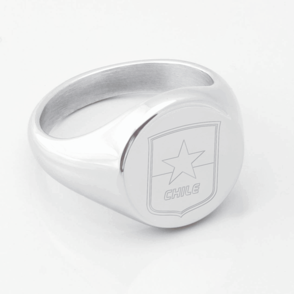 Chile Rugby Engraved Signet Ring