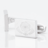 Georgian Rugby Mockup Silver Cufflinks