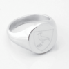 Uruguay Rugby Mockup Silver Signet Ring