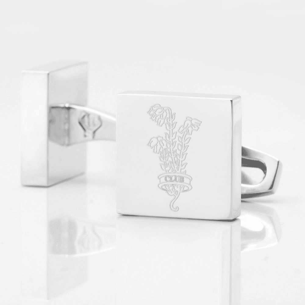 Blackheath Rugby Engraved Silver Cufflinks