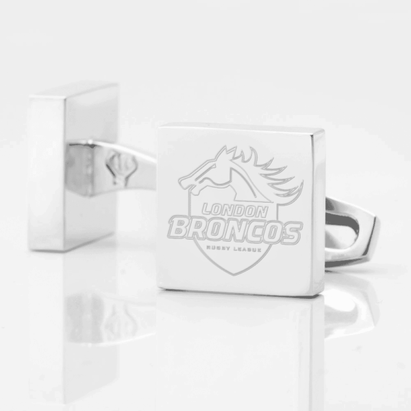 London Broncos Rugby Engraved Cufflinks